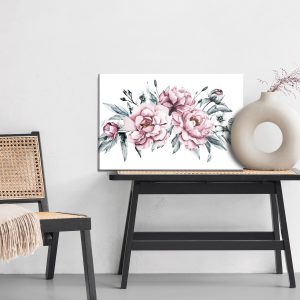 Peinture sur toile Composition De Fleurs De Pivoine – Image 6