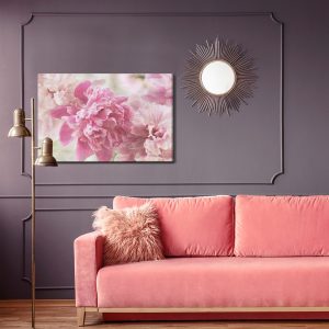Peinture sur toile Pivoines Dans Un Style Rétro – Image 4