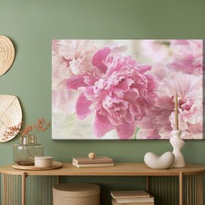 Peinture sur toile Pivoines Dans Un Style Rétro – Image 5