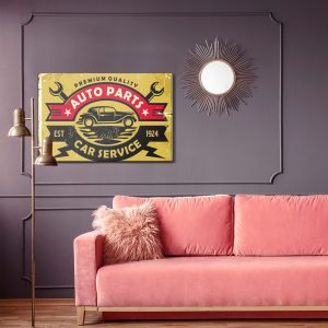 Peinture sur toile Service De Voitures Anciennes – Image 4