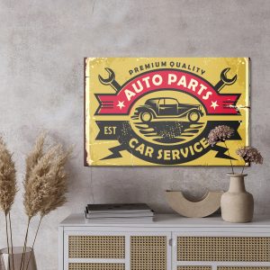 Peinture sur toile Service De Voitures Anciennes – Image 3