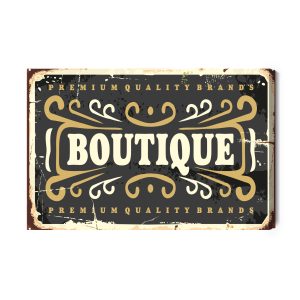Peinture sur toile Plaque De Boutique De Style Vintage – Image 2