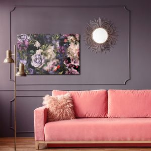 Peinture sur toile Pivoine Roses À L'aquarelle – Image 4