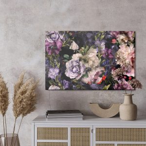 Peinture sur toile Pivoine Roses À L'aquarelle – Image 3