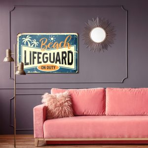 Peinture sur toile Typographie De Plage Dans Un Style Vintage – Image 4