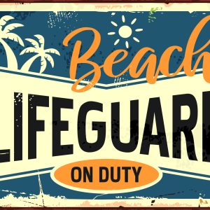 Peinture sur toile Typographie De Plage Dans Un Style Vintage – Image 1