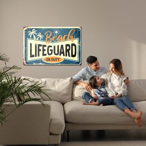 Peinture sur toile Typographie De Plage Dans Un Style Vintage – Image 7