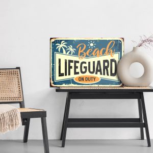 Peinture sur toile Typographie De Plage Dans Un Style Vintage – Image 6