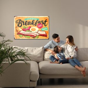 Peinture sur toile Petit-Déjeuner Anglais De Style Rétro – Image 7