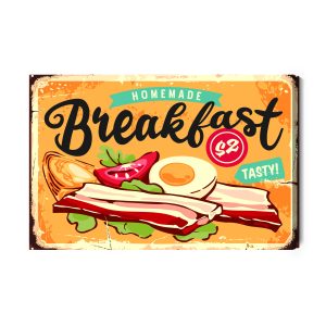 Peinture sur toile Petit-Déjeuner Anglais De Style Rétro – Image 2