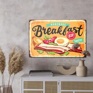 Peinture sur toile Petit-Déjeuner Anglais De Style Rétro – Image 3