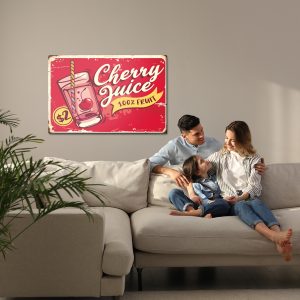 Peinture sur toile Jus De Cerise Et Lettrage Rétro – Image 7