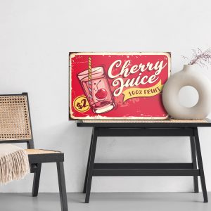 Peinture sur toile Jus De Cerise Et Lettrage Rétro – Image 6