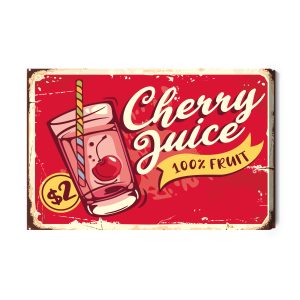 Peinture sur toile Jus De Cerise Et Lettrage Rétro – Image 2