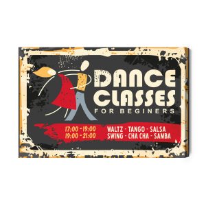 Peinture sur toile Ecole De Danse Rétro – Image 2