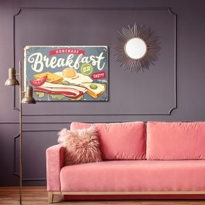 Peinture sur toile Un Petit Déjeuner Nutritif Dans Un Style Rétro – Image 4