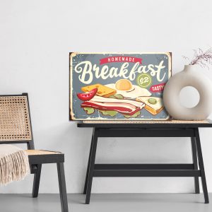 Peinture sur toile Un Petit Déjeuner Nutritif Dans Un Style Rétro – Image 6