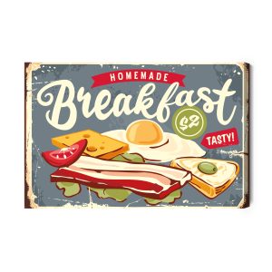 Peinture sur toile Un Petit Déjeuner Nutritif Dans Un Style Rétro – Image 2