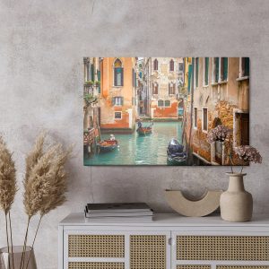 Peinture sur toile Gondoles À Venise – Image 3