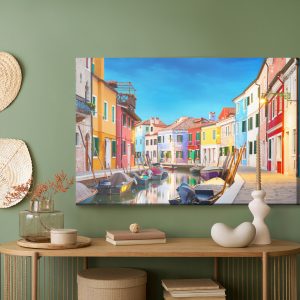 Peinture sur toile Bâtiments Colorés De Venise – Image 5