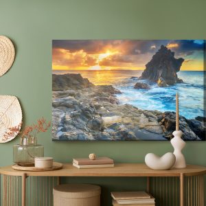Peinture sur toile Coucher De Soleil Sur L'eau – Image 5