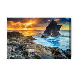 Peinture sur toile Coucher De Soleil Sur L'eau – Image 2