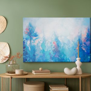 Peinture sur toile Paysage Abstrait Avec De La Neige – Image 5