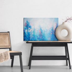 Peinture sur toile Paysage Abstrait Avec De La Neige – Image 6