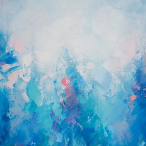 Peinture sur toile Paysage Abstrait Avec De La Neige – Image 1