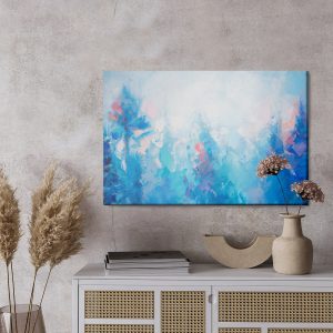 Peinture sur toile Paysage Abstrait Avec De La Neige – Image 3