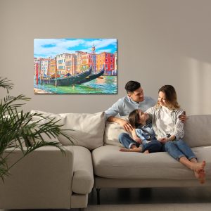 Peinture sur toile Bâtiments Colorés À Venise – Image 7
