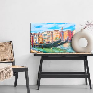 Peinture sur toile Bâtiments Colorés À Venise – Image 6