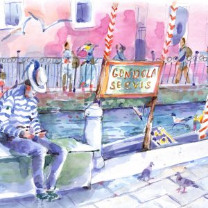 Peinture sur toile Venise Peinte – Image 1