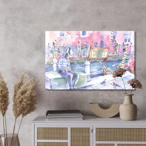Peinture sur toile Venise Peinte – Image 3