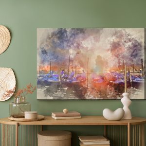 Peinture sur toile Coucher De Soleil À Venise – Image 5