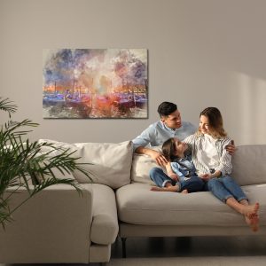 Peinture sur toile Coucher De Soleil À Venise – Image 7