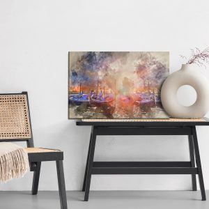 Peinture sur toile Coucher De Soleil À Venise – Image 6