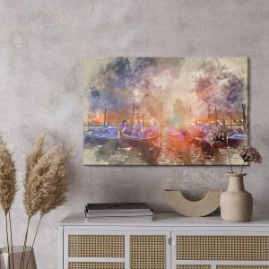 Peinture sur toile Coucher De Soleil À Venise – Image 3