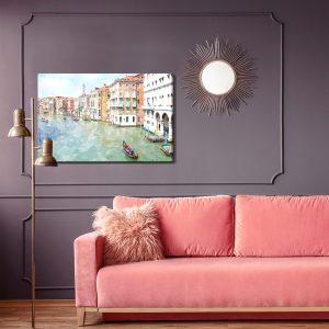 Peinture sur toile Gondoles Et Bâtiments À Venise – Image 4