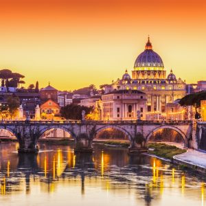 Peinture sur toile Rome Le Soir – Image 1