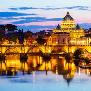 Peinture sur toile Rome La Nuit – Image 1