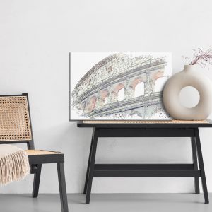 Peinture sur toile Colisée Romain Tel Que Peint – Image 6