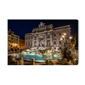 Peinture sur toile Fontaine De Trevi Rome – Image 2