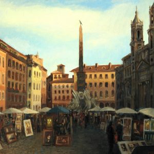 Peinture sur toile Rome Aux Couleurs Sombres – Image 1