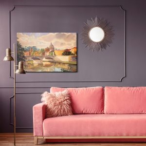 Peinture sur toile Le Tibre À Rome – Image 4