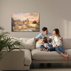 Peinture sur toile Le Tibre À Rome – Image 7