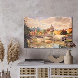 Peinture sur toile Le Tibre À Rome – Image 3