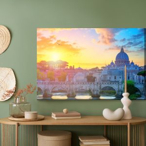 Peinture sur toile Rome Au Lever Du Soleil – Image 5