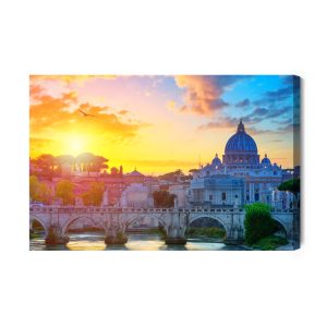 Peinture sur toile Rome Au Lever Du Soleil – Image 2