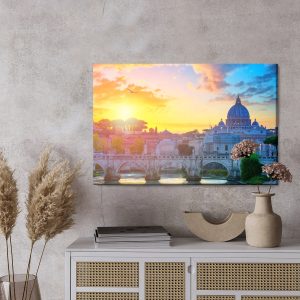 Peinture sur toile Rome Au Lever Du Soleil – Image 3